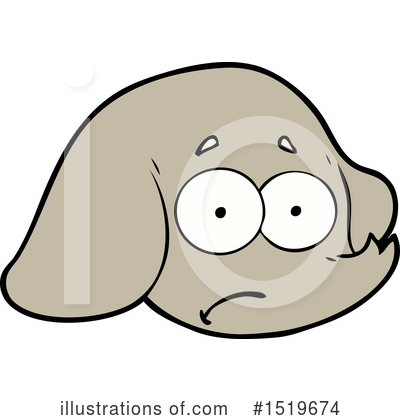 Royalty-Free (RF) Elephant Clipart Illustration by lineartestpilot - Stock Sample #1519674
