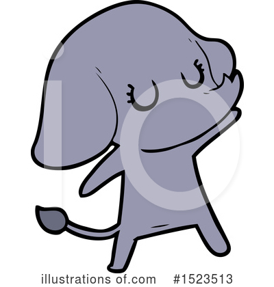 Royalty-Free (RF) Elephant Clipart Illustration by lineartestpilot - Stock Sample #1523513