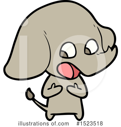 Royalty-Free (RF) Elephant Clipart Illustration by lineartestpilot - Stock Sample #1523518