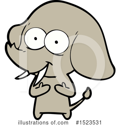 Royalty-Free (RF) Elephant Clipart Illustration by lineartestpilot - Stock Sample #1523531