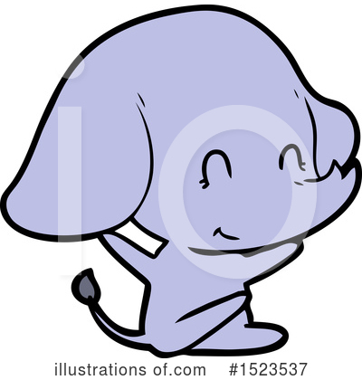 Royalty-Free (RF) Elephant Clipart Illustration by lineartestpilot - Stock Sample #1523537
