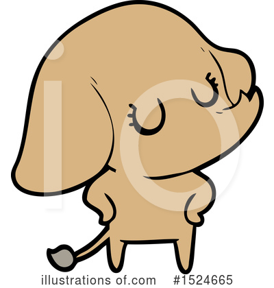 Royalty-Free (RF) Elephant Clipart Illustration by lineartestpilot - Stock Sample #1524665