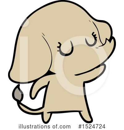 Royalty-Free (RF) Elephant Clipart Illustration by lineartestpilot - Stock Sample #1524724