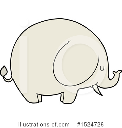 Royalty-Free (RF) Elephant Clipart Illustration by lineartestpilot - Stock Sample #1524726