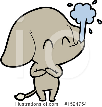 Royalty-Free (RF) Elephant Clipart Illustration by lineartestpilot - Stock Sample #1524754