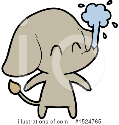 Royalty-Free (RF) Elephant Clipart Illustration by lineartestpilot - Stock Sample #1524765