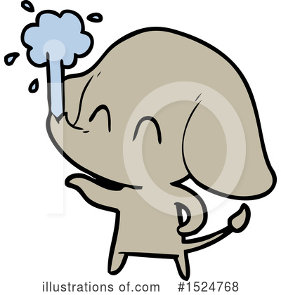 Royalty-Free (RF) Elephant Clipart Illustration by lineartestpilot - Stock Sample #1524768