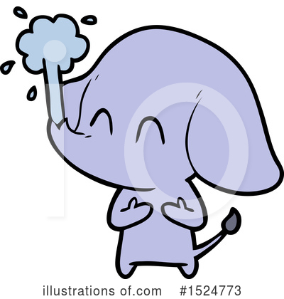 Royalty-Free (RF) Elephant Clipart Illustration by lineartestpilot - Stock Sample #1524773