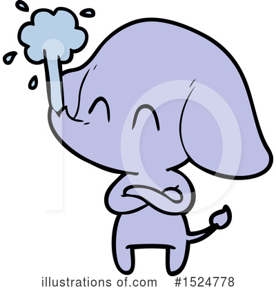 Royalty-Free (RF) Elephant Clipart Illustration by lineartestpilot - Stock Sample #1524778