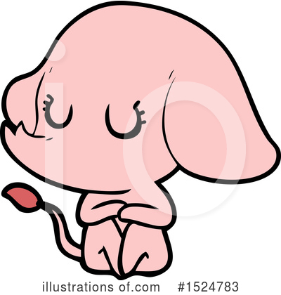Pink Elephant Clipart #1524783 by lineartestpilot