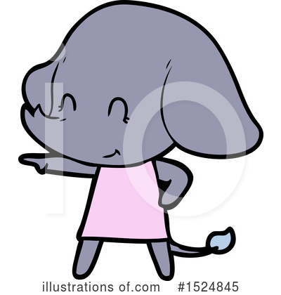 Royalty-Free (RF) Elephant Clipart Illustration by lineartestpilot - Stock Sample #1524845