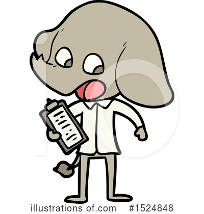 Royalty-Free (RF) Elephant Clipart Illustration by lineartestpilot - Stock Sample #1524848