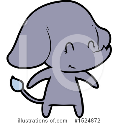 Royalty-Free (RF) Elephant Clipart Illustration by lineartestpilot - Stock Sample #1524872
