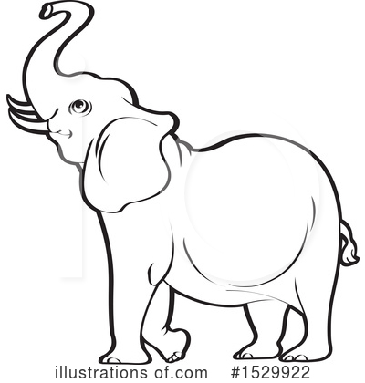 Royalty-Free (RF) Elephant Clipart Illustration by Lal Perera - Stock Sample #1529922