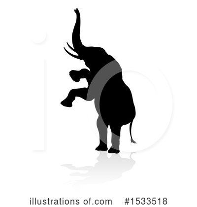 Royalty-Free (RF) Elephant Clipart Illustration by AtStockIllustration - Stock Sample #1533518