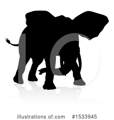 Royalty-Free (RF) Elephant Clipart Illustration by AtStockIllustration - Stock Sample #1533945