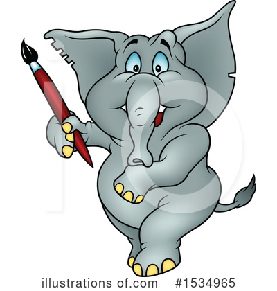 Royalty-Free (RF) Elephant Clipart Illustration by dero - Stock Sample #1534965