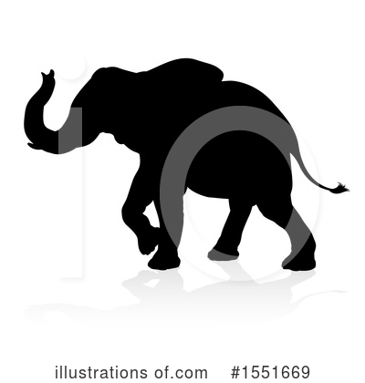 Royalty-Free (RF) Elephant Clipart Illustration by AtStockIllustration - Stock Sample #1551669