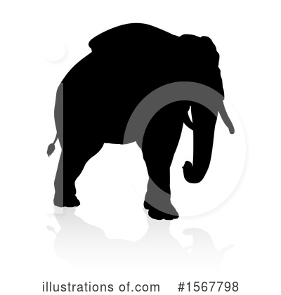 Royalty-Free (RF) Elephant Clipart Illustration by AtStockIllustration - Stock Sample #1567798