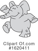 Elephant Clipart #1620411 by Johnny Sajem