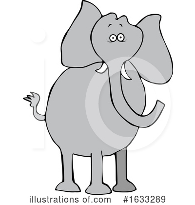 Royalty-Free (RF) Elephant Clipart Illustration by djart - Stock Sample #1633289