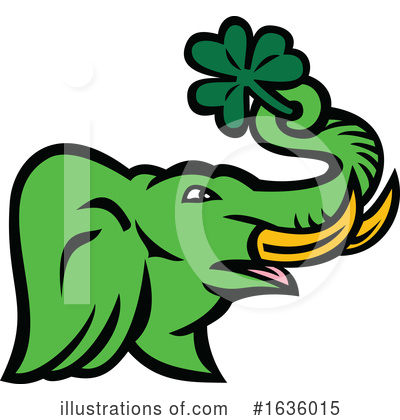 Royalty-Free (RF) Elephant Clipart Illustration by patrimonio - Stock Sample #1636015