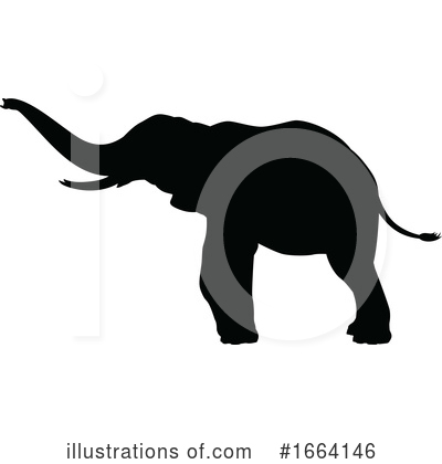 Royalty-Free (RF) Elephant Clipart Illustration by AtStockIllustration - Stock Sample #1664146