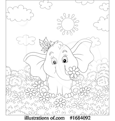 Royalty-Free (RF) Elephant Clipart Illustration by Alex Bannykh - Stock Sample #1684092