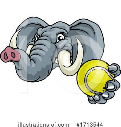 Royalty-Free (RF) Elephant Clipart Illustration by AtStockIllustration - Stock Sample #1713544