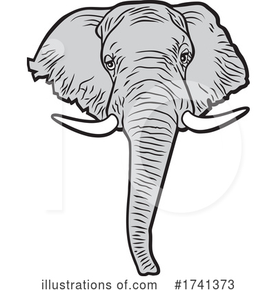 Elephant Clipart #1741373 by Johnny Sajem