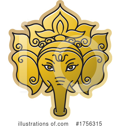Royalty-Free (RF) Elephant Clipart Illustration by Lal Perera - Stock Sample #1756315