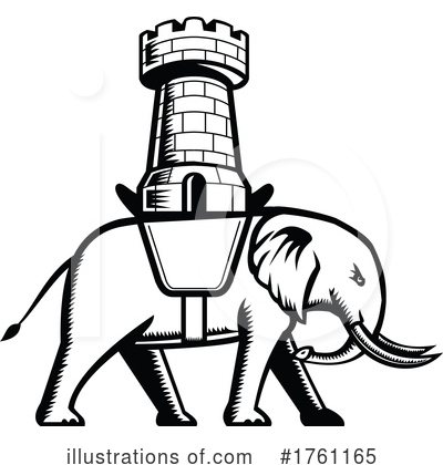 Royalty-Free (RF) Elephant Clipart Illustration by patrimonio - Stock Sample #1761165