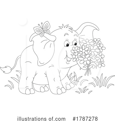 Royalty-Free (RF) Elephant Clipart Illustration by Alex Bannykh - Stock Sample #1787278