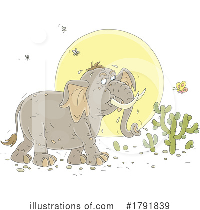 Royalty-Free (RF) Elephant Clipart Illustration by Alex Bannykh - Stock Sample #1791839