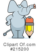 Elephant Clipart #215200 by Cory Thoman