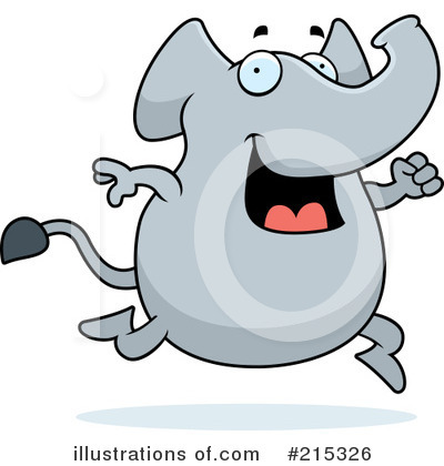 Royalty-Free (RF) Elephant Clipart Illustration by Cory Thoman - Stock Sample #215326