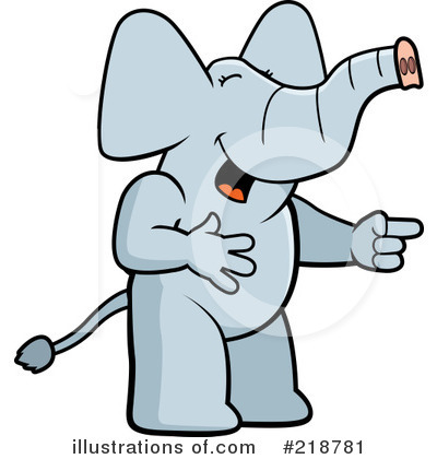 Royalty-Free (RF) Elephant Clipart Illustration by Cory Thoman - Stock Sample #218781