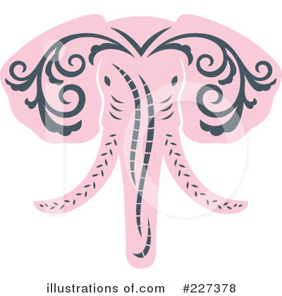 Royalty-Free (RF) Elephant Clipart Illustration by Cherie Reve - Stock Sample #227378