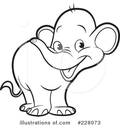 Royalty-Free (RF) Elephant Clipart Illustration by Lal Perera - Stock Sample #228073