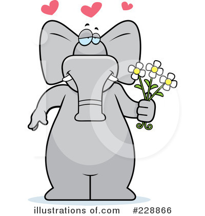 Royalty-Free (RF) Elephant Clipart Illustration by Cory Thoman - Stock Sample #228866