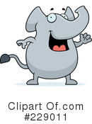 Elephant Clipart #229011 by Cory Thoman