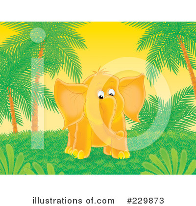 Royalty-Free (RF) Elephant Clipart Illustration by Alex Bannykh - Stock Sample #229873