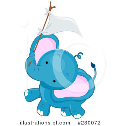 Royalty-Free (RF) Elephant Clipart Illustration by BNP Design Studio - Stock Sample #230072
