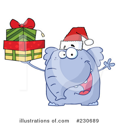 Royalty-Free (RF) Elephant Clipart Illustration by Hit Toon - Stock Sample #230689