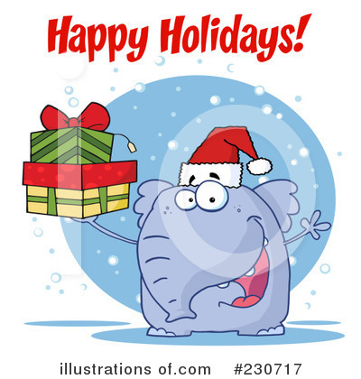 Royalty-Free (RF) Elephant Clipart Illustration by Hit Toon - Stock Sample #230717
