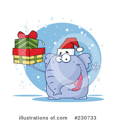 Royalty-Free (RF) Elephant Clipart Illustration by Hit Toon - Stock Sample #230733