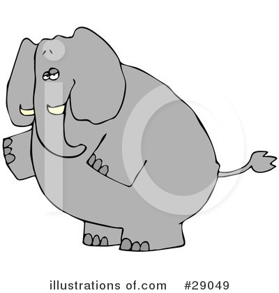 Royalty-Free (RF) Elephant Clipart Illustration by djart - Stock Sample #29049