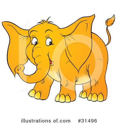 Royalty-Free (RF) Elephant Clipart Illustration by Alex Bannykh - Stock Sample #31496