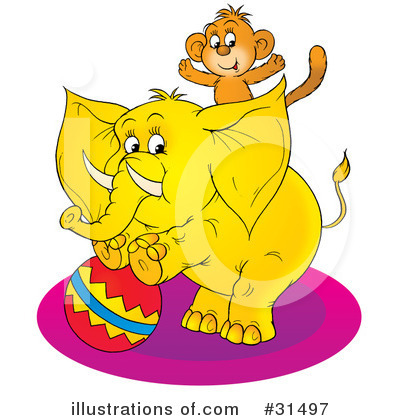 Royalty-Free (RF) Elephant Clipart Illustration by Alex Bannykh - Stock Sample #31497