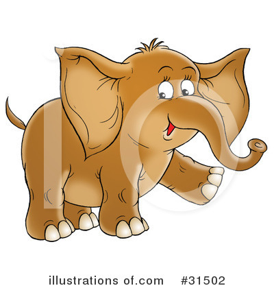 Royalty-Free (RF) Elephant Clipart Illustration by Alex Bannykh - Stock Sample #31502